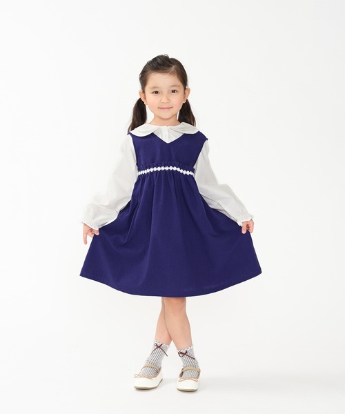 Moujonjon（ムージョンジョン）の「レース衿・刺繍入り丸衿ブラウス（シャツ/ブラウス・キッズ・その他1/その他3・110/100/130/140/120/90）」の14枚目の写真