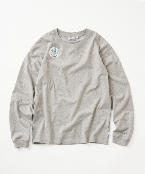 DISCUS（ディスカス）の「【DISCUS】USAコットン 無地ロングTシャツ（Tシャツ/カットソー・メンズ・ホワイト/グレー/ブラック/ライトグレー/ネイビー/グリーン・L/LL/M）」の4枚目の写真