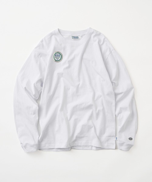 DISCUS（ディスカス）の「【DISCUS】USAコットン 無地ロングTシャツ（Tシャツ/カットソー・メンズ・ホワイト/グレー/ブラック/ライトグレー/ネイビー/グリーン・L/LL/M）」の2枚目の写真
