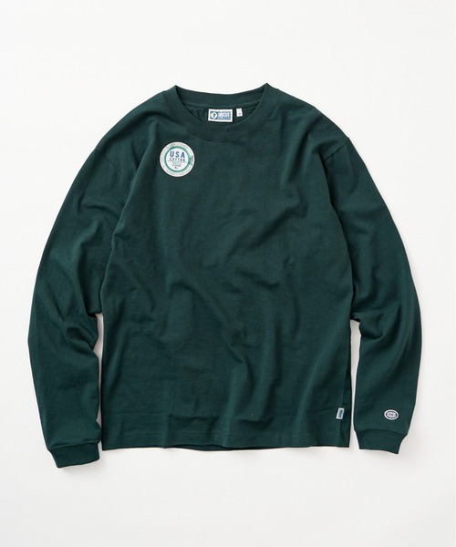 DISCUS（ディスカス）の「【DISCUS】USAコットン 無地ロングTシャツ（Tシャツ/カットソー・メンズ・ホワイト/グレー/ブラック/ライトグレー/ネイビー/グリーン・L/LL/M）」の5枚目の写真