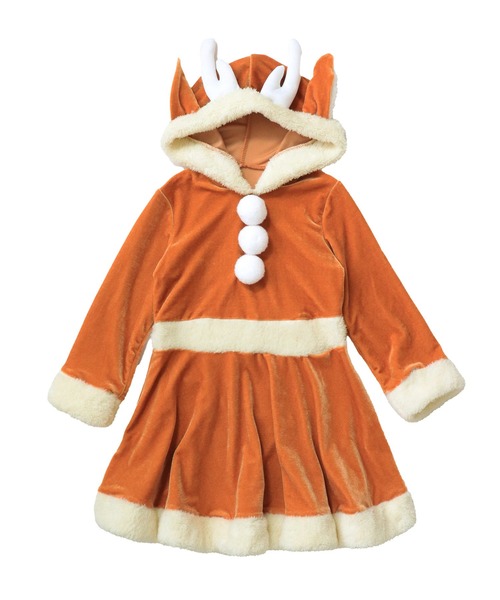 キッズ コスプレ クリスマストナカイ ワンピース（コスチューム