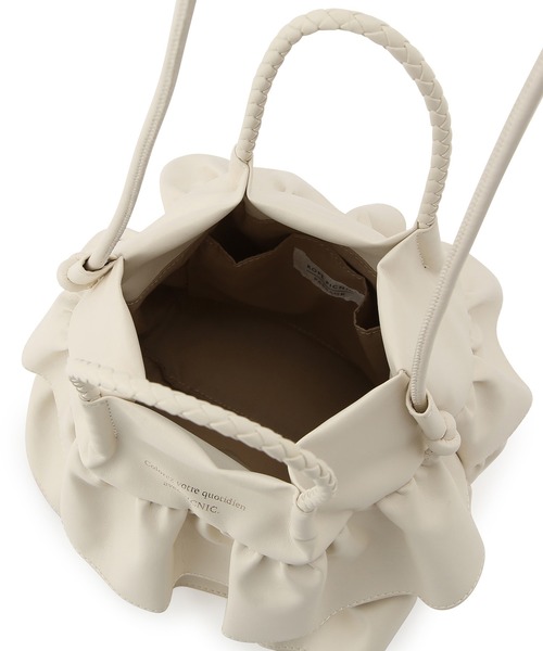 ROPE' PICNIC(ロペピクニック)の「ダブルフリルメッシュハンドルミニショルダーバッグ(ショルダーバッグ・レディース・ブラック/ピンク/シルバー/キナリ・FREE)」の20枚目の写真