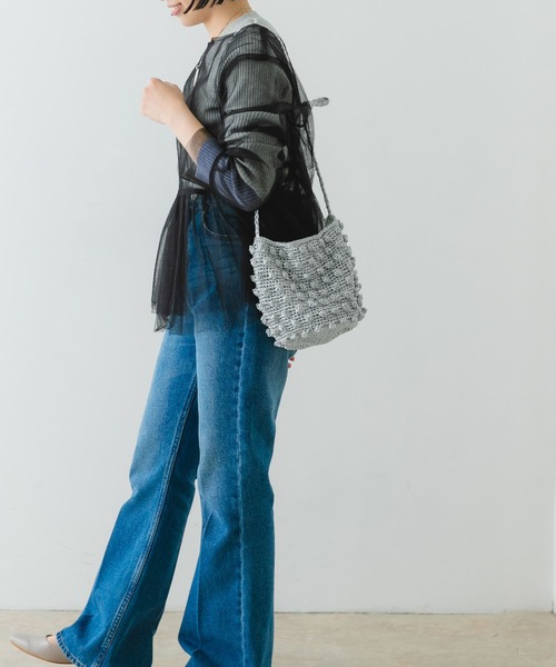 RODE SKO(ロデスコ)の「ラメポコポコショルダーバッグ(ショルダーバッグ・レディース・シルバー/グリーン/ブラック・ONE)」の10枚目の写真