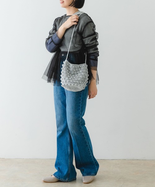 RODE SKO(ロデスコ)の「ラメポコポコショルダーバッグ(ショルダーバッグ・レディース・シルバー/グリーン/ブラック・ONE)」の11枚目の写真