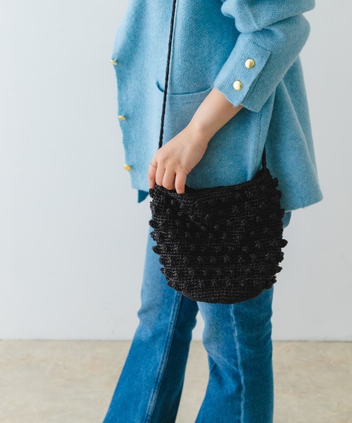 RODE SKO(ロデスコ)の「ラメポコポコショルダーバッグ(ショルダーバッグ・レディース・シルバー/グリーン/ブラック・ONE)」の13枚目の写真