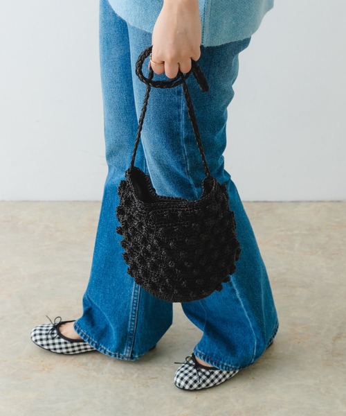 RODE SKO(ロデスコ)の「ラメポコポコショルダーバッグ(ショルダーバッグ・レディース・シルバー/グリーン/ブラック・ONE)」の15枚目の写真