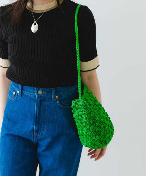 RODE SKO(ロデスコ)の「ラメポコポコショルダーバッグ(ショルダーバッグ・レディース・シルバー/グリーン/ブラック・ONE)」の19枚目の写真