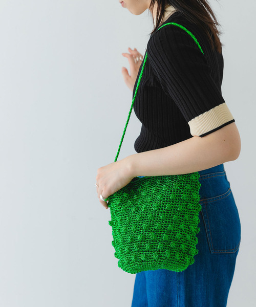 RODE SKO(ロデスコ)の「ラメポコポコショルダーバッグ(ショルダーバッグ・レディース・シルバー/グリーン/ブラック・ONE)」の21枚目の写真