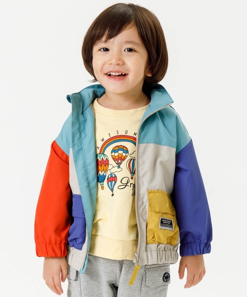 F.O.KIDS(エフオーキッズ)の「F.O.KIDS/エフオーキッズ ウインドブレーカー(ブルゾン・キッズ・マルチ/グレー/ブラック/オレンジ/ブルー・130/140/150/120)」の22枚目の写真