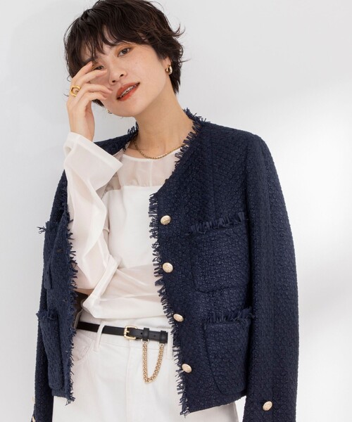 NOLLEY'S（ノーリーズ）の「レイヤードシアーカットソー（T