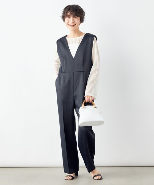 NOLLEY’S（ノーリーズ）の「レイヤードシアーカットソー（Tシャツ/カットソー・レディース・ネイビー/アイボリー/ブラック・38）」の10枚目の写真