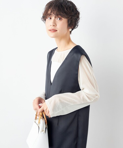 NOLLEY'S（ノーリーズ）の「レイヤードシアーカットソー（T
