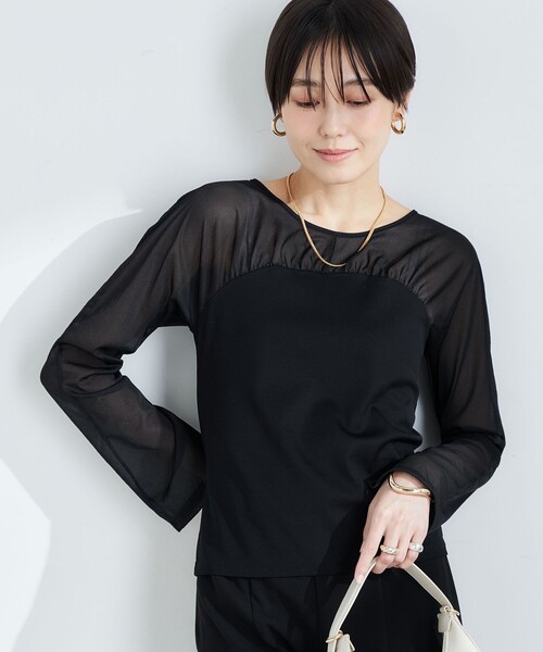 セール】レイヤードシアーカットソー（Tシャツ/カットソー