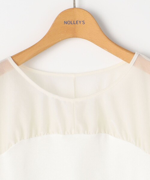 NOLLEY’S（ノーリーズ）の「レイヤードシアーカットソー（Tシャツ/カットソー・レディース・ネイビー/アイボリー/ブラック・38）」の19枚目の写真