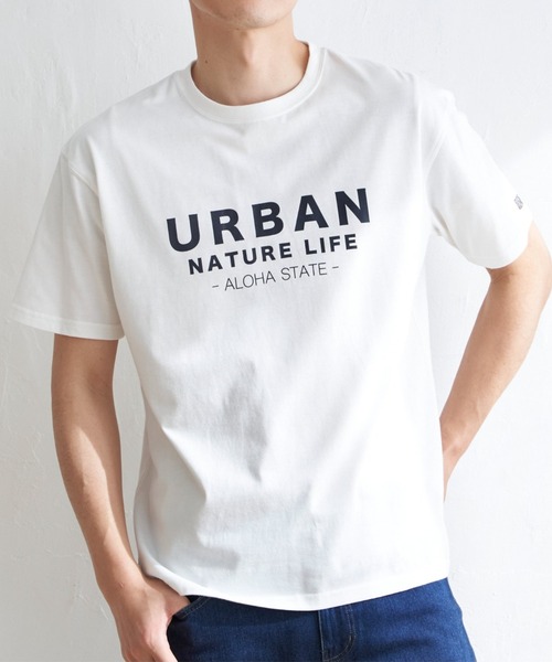 ikka(イッカ)の「URBAN NATURE LIFE アーバンネイチャーライフ プリントTシャツ(Tシャツ/カットソー・メンズ・ブラック/ネイビー/ホワイト・XL/L/M/S)」の2枚目の写真