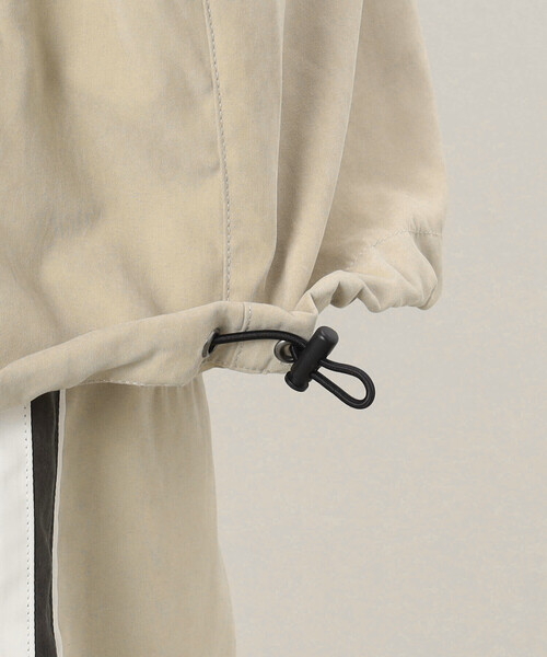 Purple&Yellow(パープルアンドイエロー)の「【セットアップ対応】ポリエステルピーチ ラインブルゾン(ブルゾン・メンズ・グレイッシュベージュ/グリーン・SMALL/MEDIUM/X-LARGE/LARGE)」の11枚目の写真