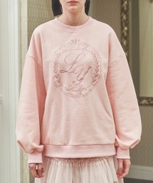 Lovilyn | カレッジロゴ刺繍裏毛スウェット(スウェット)