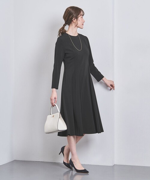 新品未使用・タグ付き ユナイテッドアローズ ワンピース ブラック フレア 36 UNITED ARROWS（ユナイテッドアローズ）の「フレア ワンピース