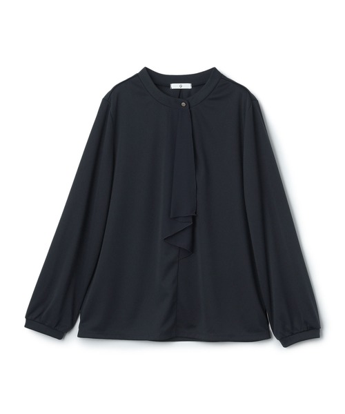 CROSS FUNCTION（クロスファンクション）の「《抗菌防臭・通気性》シフォンフリルカットソーブラウス【CF/クロスファンクション】（シャツ/ブラウス・レディース・ブラック/オフホワイト/ライトベージュ/ライトグリーン/ホワイト/ベージュ/ネイビー・M/L/LL）」の14枚目の写真