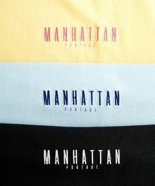 Manhattan Portage（マンハッタンポーテージ）の「[MANHATTAN PORTAGE/マンハッタンポーテージ] 別注 ショート丈バックプリントTシャツ（Tシャツ/カットソー・レディース・イエロー/ホワイト/ブラック/サックスブルー・F）」の17枚目の写真