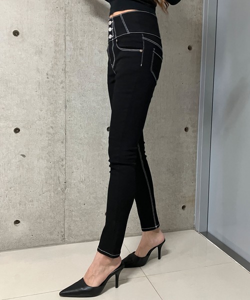 GLAMOROUS JANE（グラマラスジェーン）の「スキニーパンツ（その他パンツ・レディース・ブラック×ホワイト/ブラック・M/S/L/SS）」の21枚目の写真