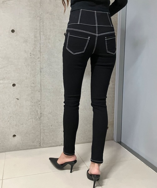 GLAMOROUS JANE（グラマラスジェーン）の「スキニーパンツ（その他パンツ・レディース・ブラック×ホワイト/ブラック・M/S/L/SS）」の20枚目の写真