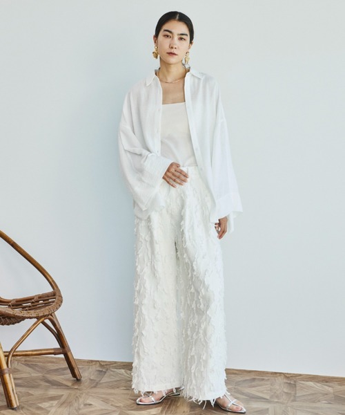 Libra Cue（リブラ キュー）の「ドルマンスリーブシャツ（シャツ/ブラウス・レディース・ブラック/ホワイト/ブルー・FREE）」の5枚目の写真