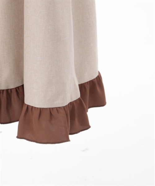 axes femme（アクシーズファム）の「ハイウエストドッキングワンピース（ワンピース・レディース・ベージュ/ブラック/グレー・FREE）」の12枚目の写真