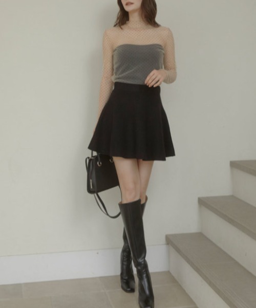 ACYM(アシーム)の「Dot sheer high neck ブラウス(シャツ/ブラウス・レディース・ブラック/ベージュ・FREE)」の17枚目の写真