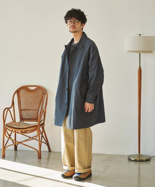 go slow caravan(ゴースローキャラバン)の「COBMASTER/コブマスター C/Nステンカラーコート(ステンカラーコート・メンズ・ダークグレー/ベージュ・LARGE/X-LARGE/MEDIUM)」の18枚目の写真