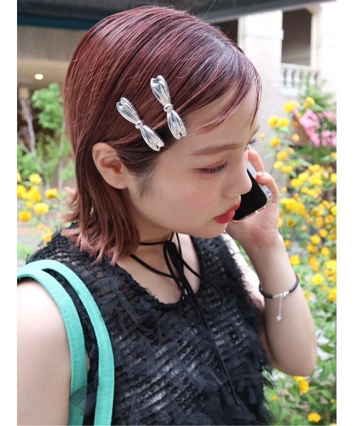 JUMELLE（ジュメロ）の「bow silver clip（バレッタ/ヘアクリップ・レディース・シルバー・FREE）」の12枚目の写真