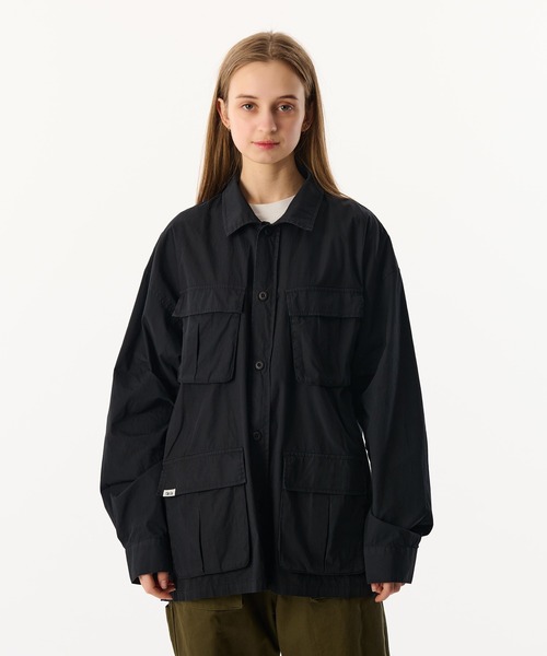 WETTEMPT(ウィテンプト)の「WASH BDU LS SHIRT / ウォッシュBDU LS シャツ(シャツ/ブラウス・メンズ・ブラック/カーキ/チャコールグレー・SMALL/LARGE/MEDIUM)」の1枚目の写真