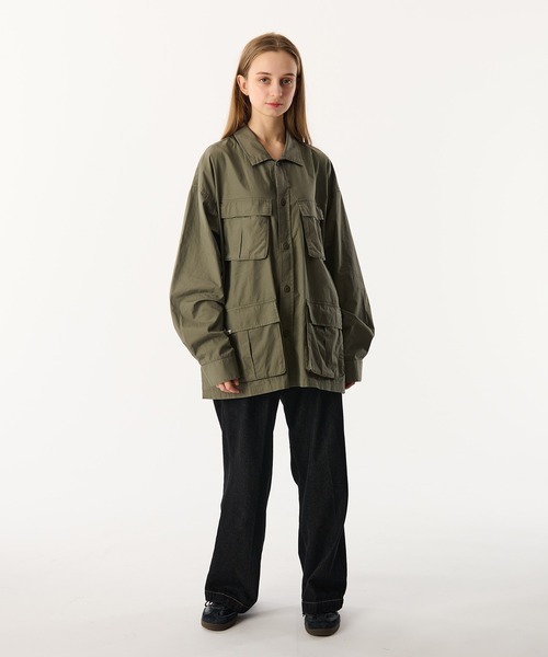 WETTEMPT(ウィテンプト)の「WASH BDU LS SHIRT / ウォッシュBDU LS シャツ(シャツ/ブラウス・メンズ・ブラック/カーキ/チャコールグレー・SMALL/LARGE/MEDIUM)」の4枚目の写真