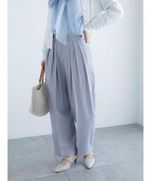 Te chichi | サイドボタンタックバレルパンツ(その他パンツ)