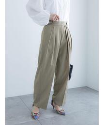 Te chichi | サイドボタンタックバレルパンツ(その他パンツ)
