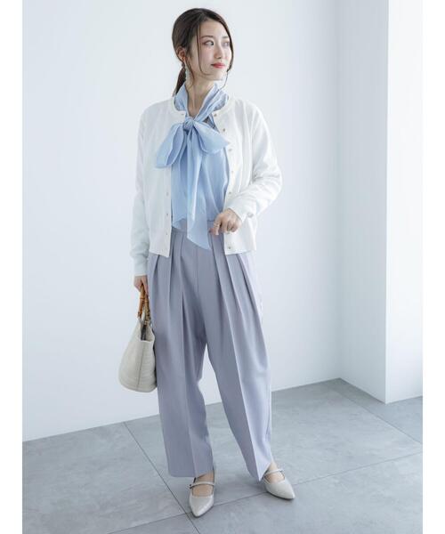 Te chichi（テチチ）の「サイドボタンタックバレルパンツ（その他パンツ・レディース・グレー/カーキ・S/M）」の5枚目の写真