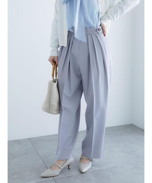 Te chichi（テチチ）の「サイドボタンタックバレルパンツ（その他パンツ・レディース・グレー/カーキ・S/M）」の6枚目の写真