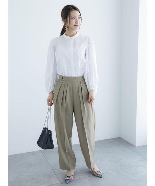 Te chichi（テチチ）の「サイドボタンタックバレルパンツ（その他パンツ・レディース・グレー/カーキ・S/M）」の7枚目の写真