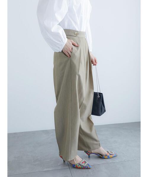 Te chichi（テチチ）の「サイドボタンタックバレルパンツ（その他パンツ・レディース・グレー/カーキ・S/M）」の11枚目の写真