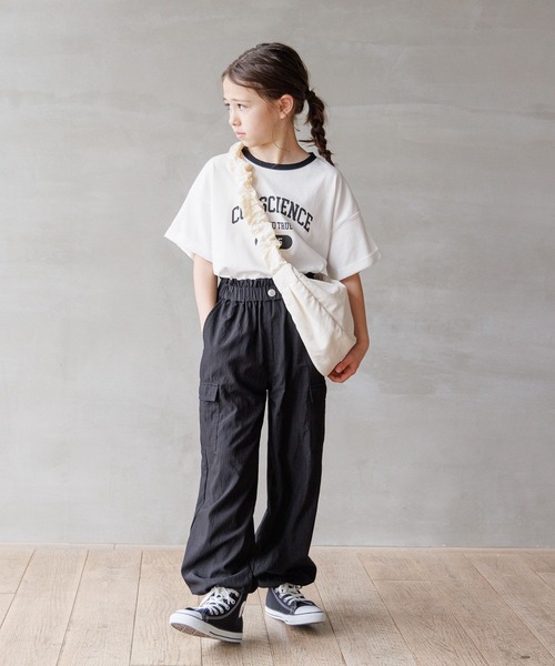 GLOBAL WORK（グローバルワーク）の「ヘビロッTEE/ワイド半袖/976076（Tシャツ/カットソー・キッズ・パープル/ホワイト系その他/ピンク/ホワイト系1/アイボリー/ホワイト系2/サックスブルー/チャコールグレー/ホワイト系5/ホワイト系6/ブラック/ホワイト系4/グレー系8・140cm/150cm/160cm/130cm/170cm/120cm）」の18枚目の写真