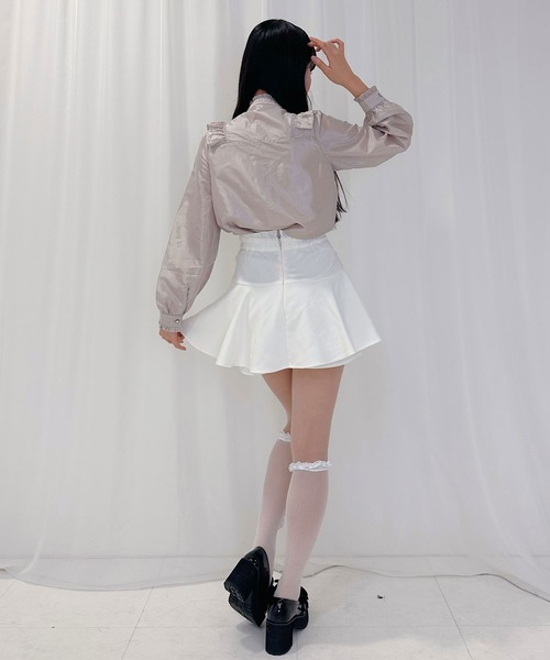 Honey Cinnamon（ハニーシナモン）の「フリルリボンボウタイブラウス（シャツ/ブラウス・レディース・ホワイト/ピンク・FREE）」の8枚目の写真