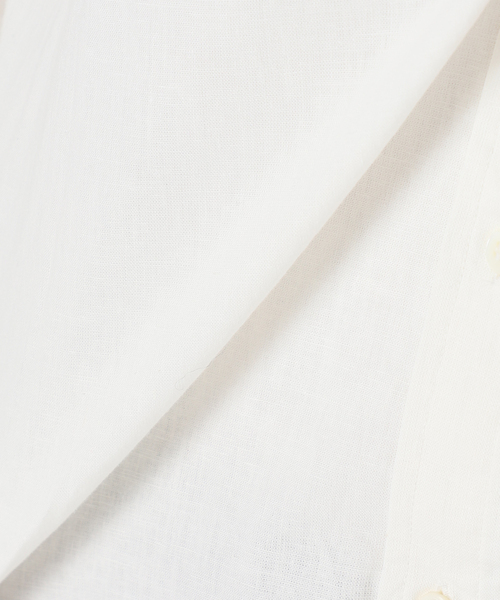 SLOBE IENA（スローブイエナ）の「綿麻レギュラーシャツ（シャツ/ブラウス・レディース・ベージュ/ネイビー/ホワイト/ピンク/サックスブルー/チャコールグレー/ブルー/ピンク系その他/ベージュ系その他/グリーン/ライトグリーン/ブルー系その他/パープル/オレンジ/イエロー・FREE）」の16枚目の写真