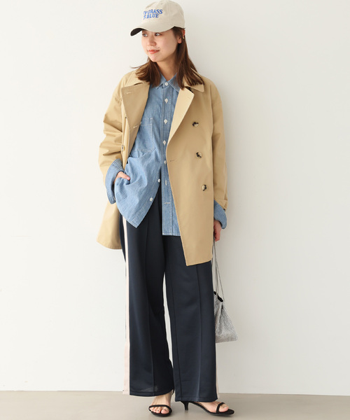 JOURNAL STANDARD relume(ジャーナルスタンダード レリューム)の「《追加3》ショートトレンチコート(トレンチコート・レディース・ネイビー/ベージュ/アイボリー・38/36)」の20枚目の写真