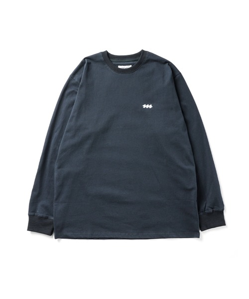 meltum(メルタム)の「EMBROIDERY LOGO L/S T-SHIRT(Tシャツ/カットソー・メンズ・ブラック/ホワイト/ブラウン/ネイビー・LARGE/MEDIUM/SMALL)」の4枚目の写真