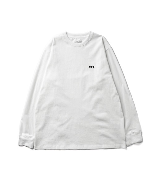 meltum(メルタム)の「EMBROIDERY LOGO L/S T-SHIRT(Tシャツ/カットソー・メンズ・ブラック/ホワイト/ブラウン/ネイビー・LARGE/MEDIUM/SMALL)」の2枚目の写真