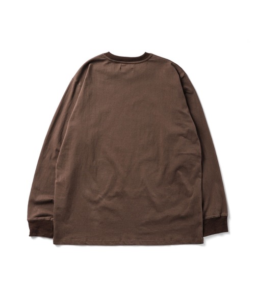 meltum(メルタム)の「EMBROIDERY LOGO L/S T-SHIRT(Tシャツ/カットソー・メンズ・ブラック/ホワイト/ブラウン/ネイビー・LARGE/MEDIUM/SMALL)」の5枚目の写真