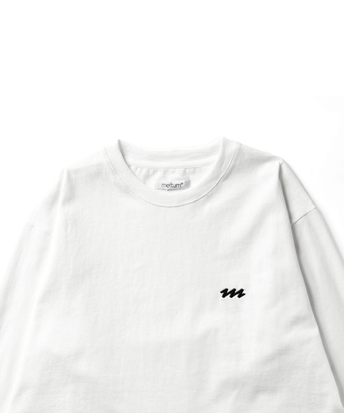 meltum(メルタム)の「EMBROIDERY LOGO L/S T-SHIRT(Tシャツ/カットソー・メンズ・ブラック/ホワイト/ブラウン/ネイビー・LARGE/MEDIUM/SMALL)」の6枚目の写真