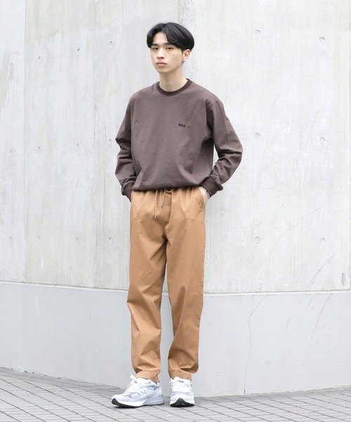 meltum(メルタム)の「EMBROIDERY LOGO L/S T-SHIRT(Tシャツ/カットソー・メンズ・ブラック/ホワイト/ブラウン/ネイビー・LARGE/MEDIUM/SMALL)」の10枚目の写真