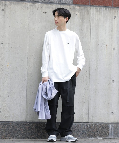 meltum(メルタム)の「EMBROIDERY LOGO L/S T-SHIRT(Tシャツ/カットソー・メンズ・ブラック/ホワイト/ブラウン/ネイビー・LARGE/MEDIUM/SMALL)」の8枚目の写真