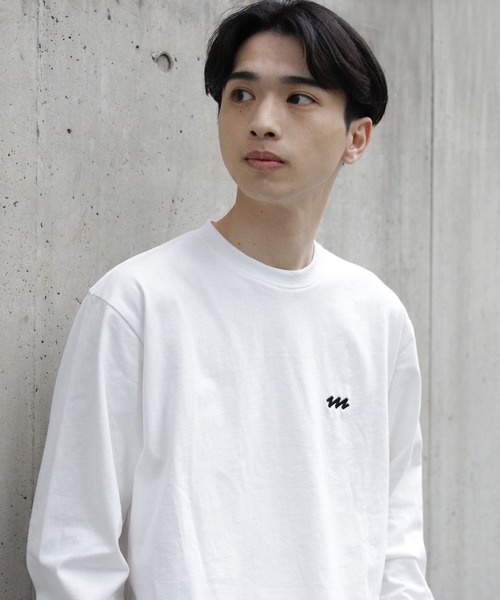 meltum(メルタム)の「EMBROIDERY LOGO L/S T-SHIRT(Tシャツ/カットソー・メンズ・ブラック/ホワイト/ブラウン/ネイビー・LARGE/MEDIUM/SMALL)」の9枚目の写真